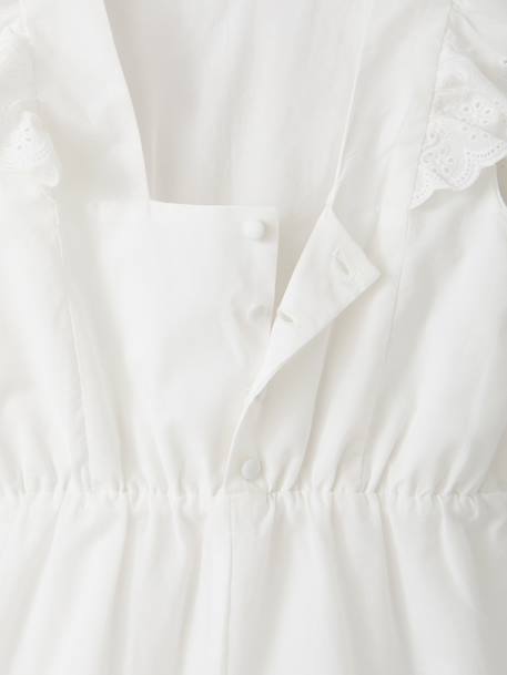 Combishort brodée coton blanc - vertbaudet enfant 