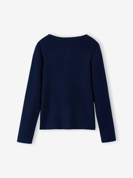 Gilet fille marine+vert sauge - vertbaudet enfant 