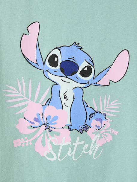 T-shirt manches courtes Lilo & Stitch vert d'eau - vertbaudet enfant 