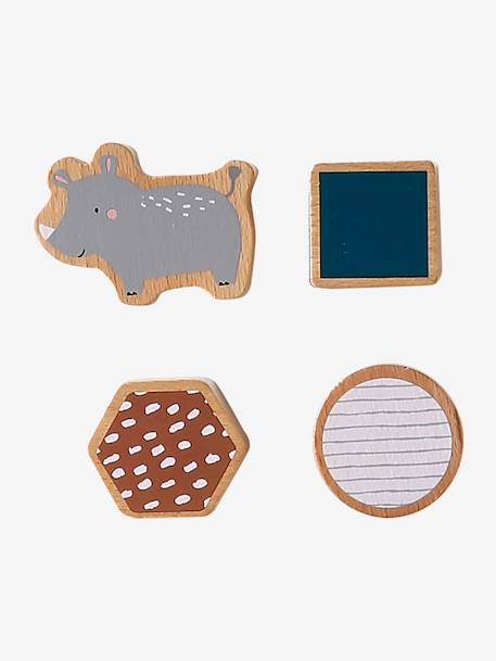 FSCÂ® houten multi-activiteitenkubus geel - vertbaudet enfant 