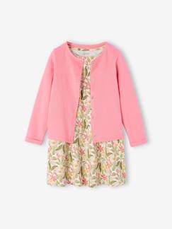 -Ensemble fille robe + gilet