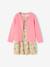 Ensemble fille robe + gilet mauve+rose imprimé - vertbaudet enfant 