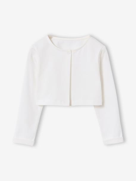 Set met skaterjurk bolero en haarband saliegroen+wit - vertbaudet enfant 