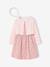 Ensemble 3 pièces robe cardigan serre tête rose pâle - vertbaudet enfant 