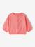 Gilet bébé en tricot broderie coeur blanc+corail - vertbaudet enfant 