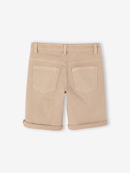 Bermuda garçon 5 poches argile+bleu grisé+terracotta+vert émeraude - vertbaudet enfant 