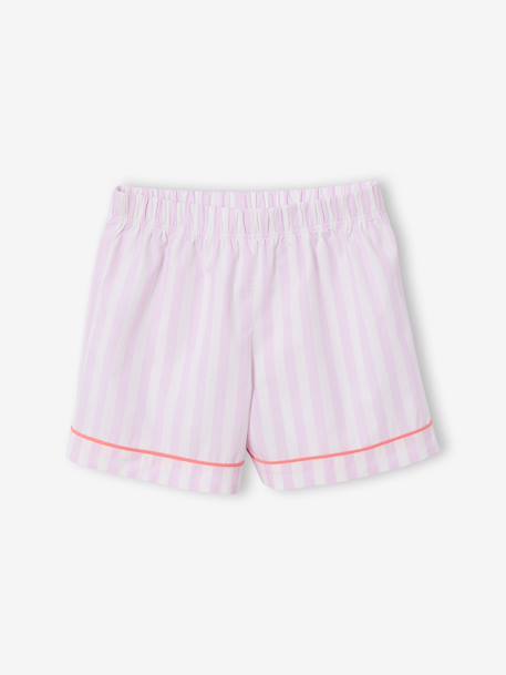 Pyjamashort met korte mouwen om te personaliseren lila - vertbaudet enfant 