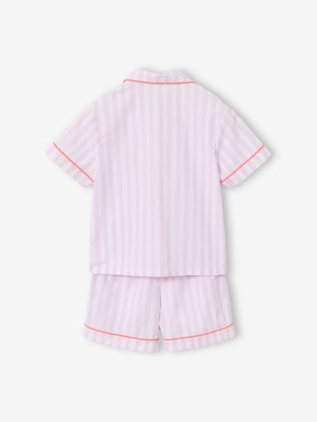 Pyjamashort met korte mouwen om te personaliseren lila - vertbaudet enfant 
