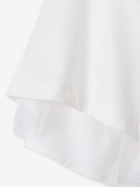 Ensemble robe patineuse boléro serre-tête blanc+vert sauge - vertbaudet enfant 