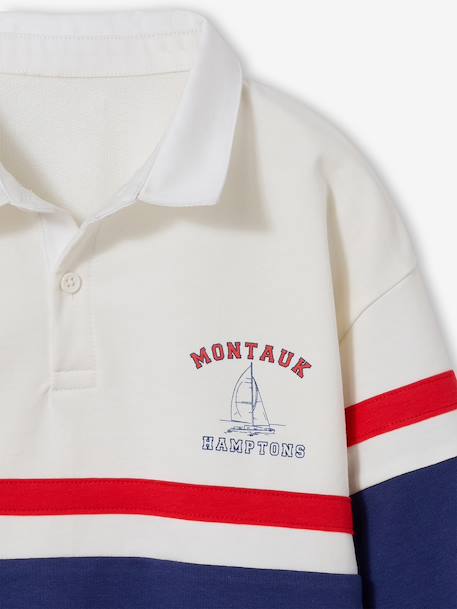 Sweater met polokraag en lange mouwen inktblauw - vertbaudet enfant 