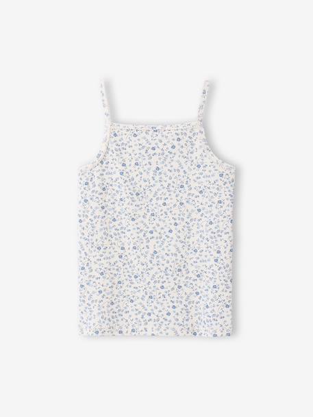 Set van 3 hemdjes met ribbels voor meisjes ecru - vertbaudet enfant 
