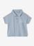 Babyset met polo en broek baby jongen blauw, gestreept - vertbaudet enfant 