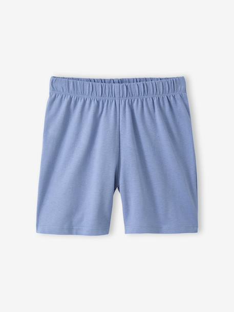 Set van 2 korte en lange pyjama's oceaanblauw - vertbaudet enfant 
