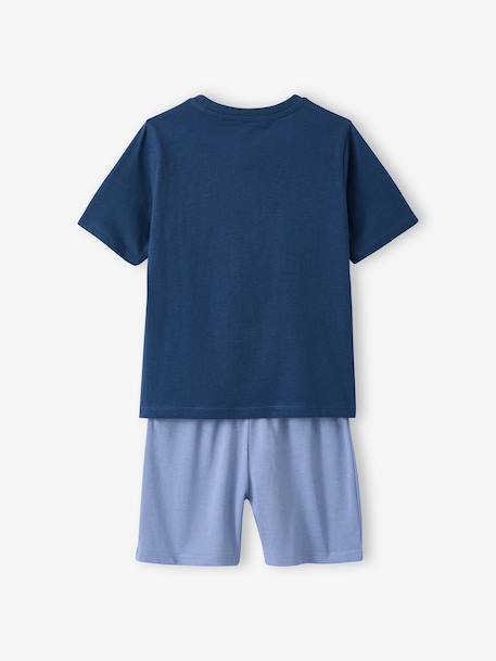 Set van 2 korte en lange pyjama's oceaanblauw - vertbaudet enfant 