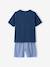 Set van 2 korte en lange pyjama's oceaanblauw - vertbaudet enfant 