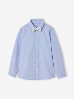 -Chemise manches longues nœud papillon