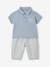 Babyset met polo en broek baby jongen blauw, gestreept - vertbaudet enfant 