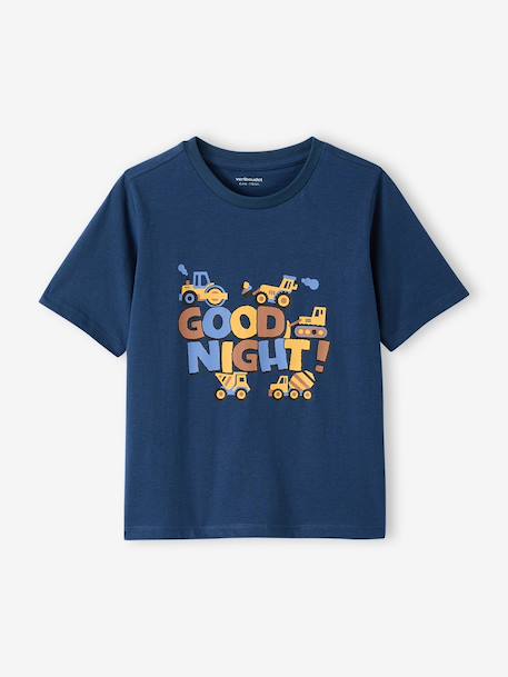 Set van 2 korte en lange pyjama's oceaanblauw - vertbaudet enfant 