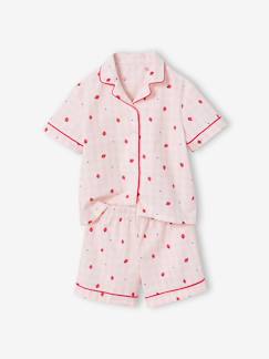 -Set pyjama short aardbei