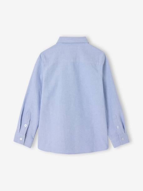 Chemise manches longues nœud papillon bleu ciel - vertbaudet enfant 