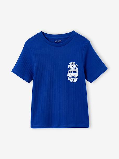 Pyjashort garçon côtelé bleu électrique - vertbaudet enfant 