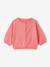 Gilet bébé en tricot broderie coeur blanc+corail - vertbaudet enfant 