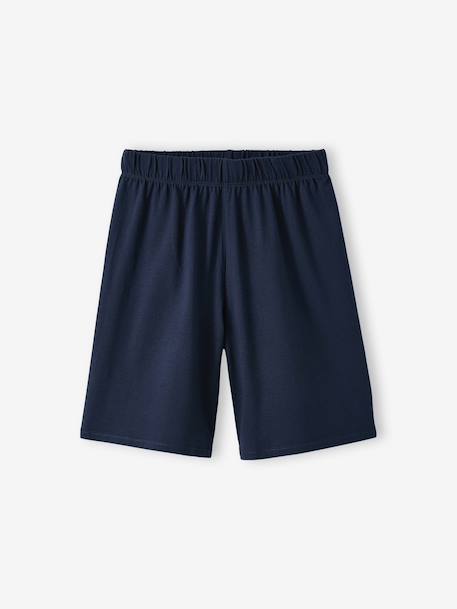 Set van 2 korte en lange pyjama's marineblauw - vertbaudet enfant 