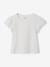 T-shirt met korte mouwen voor meisjes ecru - vertbaudet enfant 