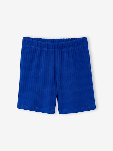 Pyjashort garçon côtelé bleu électrique - vertbaudet enfant 