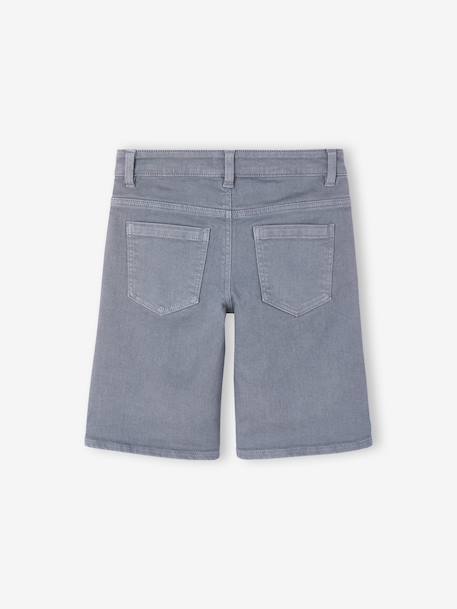 Bermuda jongens 5 zakken grijsblauw+klei+smaragdgroen+terracotta - vertbaudet enfant 