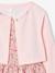 Ensemble 3 pièces robe cardigan serre tête rose pâle - vertbaudet enfant 