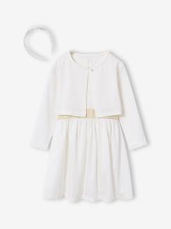 -Ensemble robe patineuse boléro serre-tête