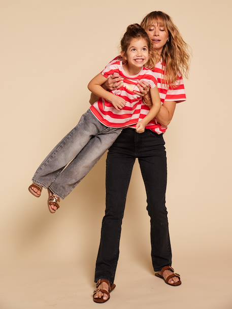 Fille-T-shirt, sous-pull-T-shirt-T-shirt marinière fille manches courtes - capsule famille