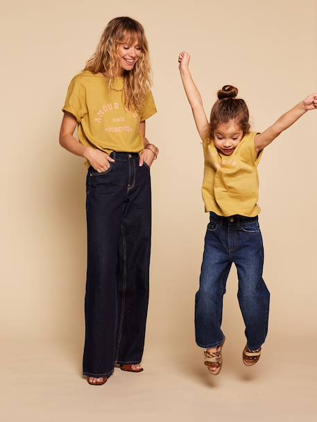 T-shirt fille coton bio olive - vertbaudet enfant 
