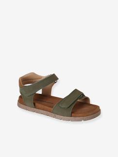 -Sandales scratchées cuir enfant