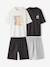 Lot 2 pyjama short surf anthracite - vertbaudet enfant 