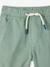 Bermuda garçon élastique bleu jean+jaune pastel+vert sapin - vertbaudet enfant 