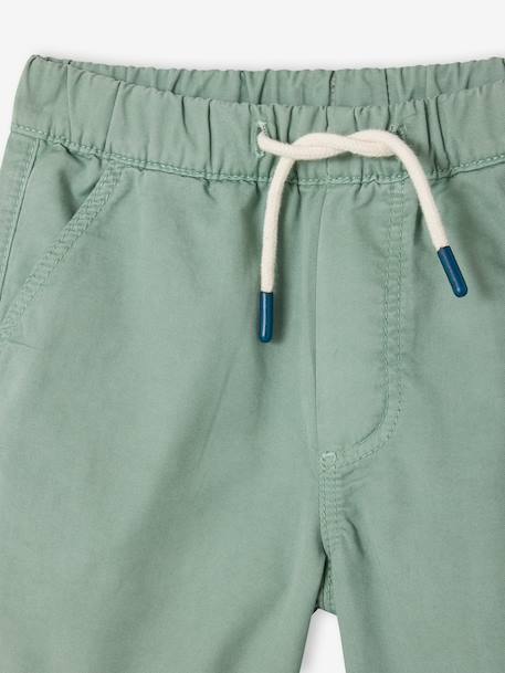 Elastische bermuda voor jongens dennen+jeansblauw+pastelgeel - vertbaudet enfant 