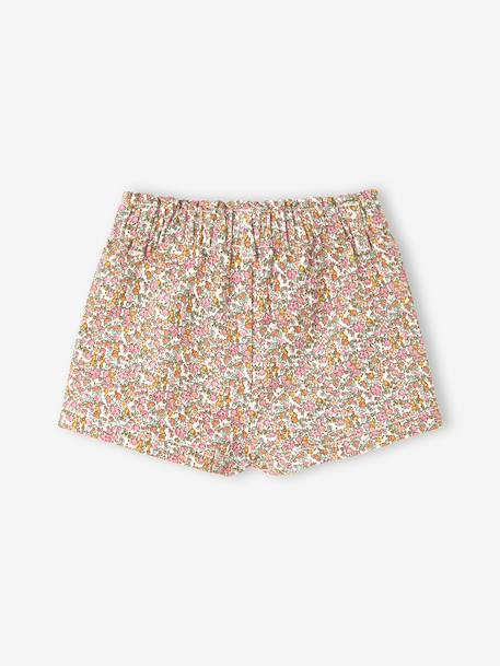 Short bébé imprimé fleuri écru - vertbaudet enfant 