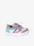 Baskets bébé cuir à scratchs lot blanc+lot violet - vertbaudet enfant 
