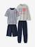 Lot 2 pyjama court et long marine - vertbaudet enfant 