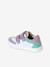Baskets bébé cuir à scratchs lot blanc+lot violet - vertbaudet enfant 