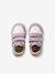 Baskets bébé cuir à scratchs lot blanc+lot violet - vertbaudet enfant 