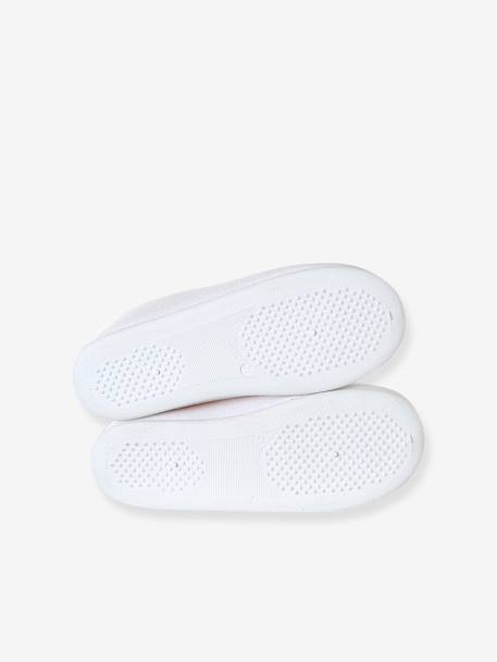 Chausson fille textile élastique rose+rose imprimé+rose pâle - vertbaudet enfant 