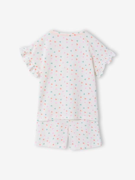Set van 2 pyjamashorty's met hartjes ecru - vertbaudet enfant 