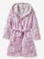 Peignoir de bain enfant MARGUERITE personnalisable, avec coton recyclé mauve - vertbaudet enfant 