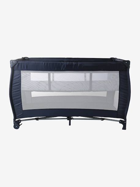 Opvouwbaar babybed 2 hoogtes van ligging antraciet+marineblauw - vertbaudet enfant 