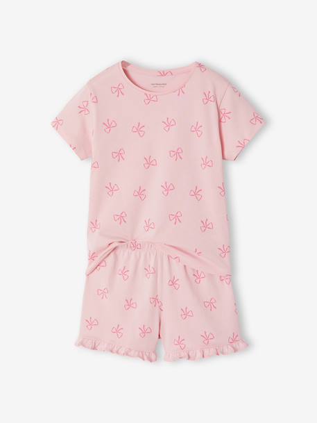 Lot 2 pyjashort nœud rose - vertbaudet enfant 