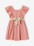 Robe cérémonie fille ceinture dorée blanc+blush - vertbaudet enfant 