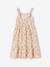 Robe mi longue imprimée fleurs écru - vertbaudet enfant 